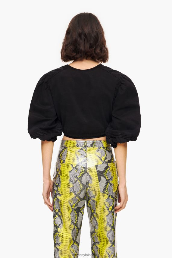 Bimba Y Lola top de mezclilla PT6884339 ropa negro