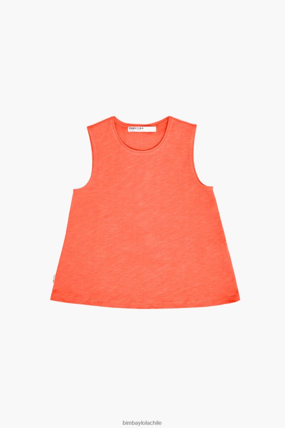 Bimba Y Lola Camiseta de algodón PT6884295 ropa coral