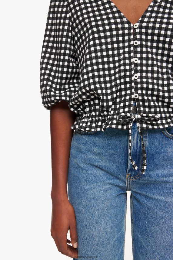 Bimba Y Lola camiseta a cuadros PT6884290 ropa negro