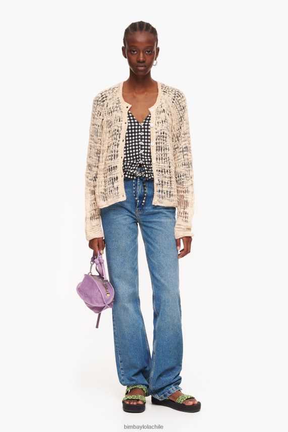 Bimba Y Lola camiseta a cuadros PT6884290 ropa negro