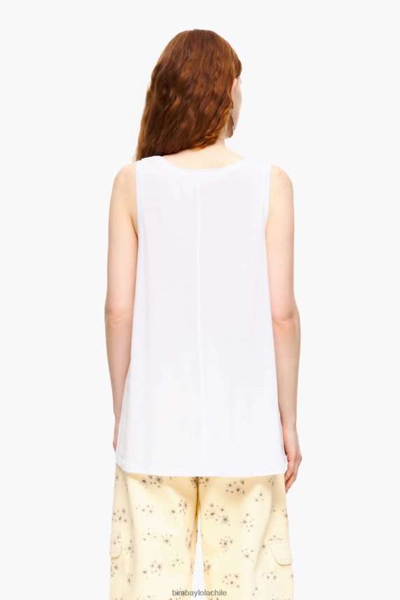 Bimba Y Lola camiseta acampanada PT6884316 ropa blanco