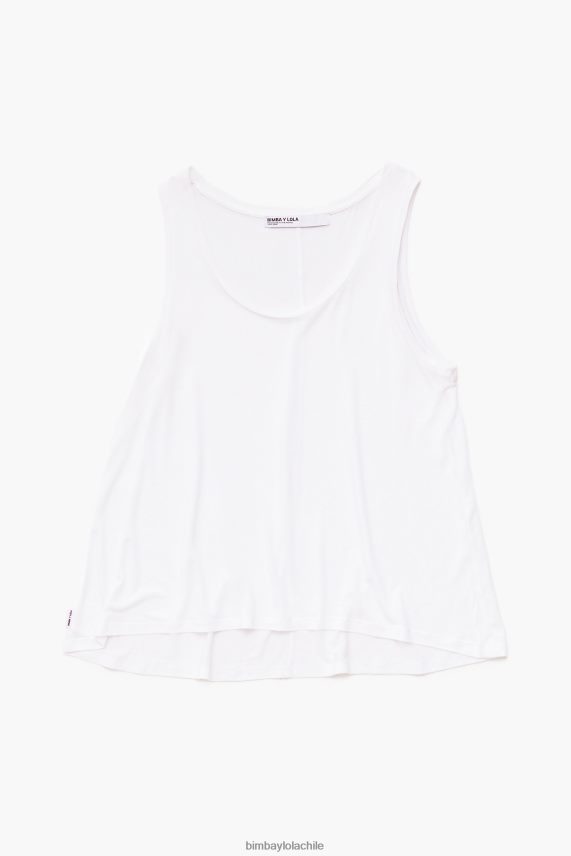 Bimba Y Lola camiseta acampanada PT6884316 ropa blanco