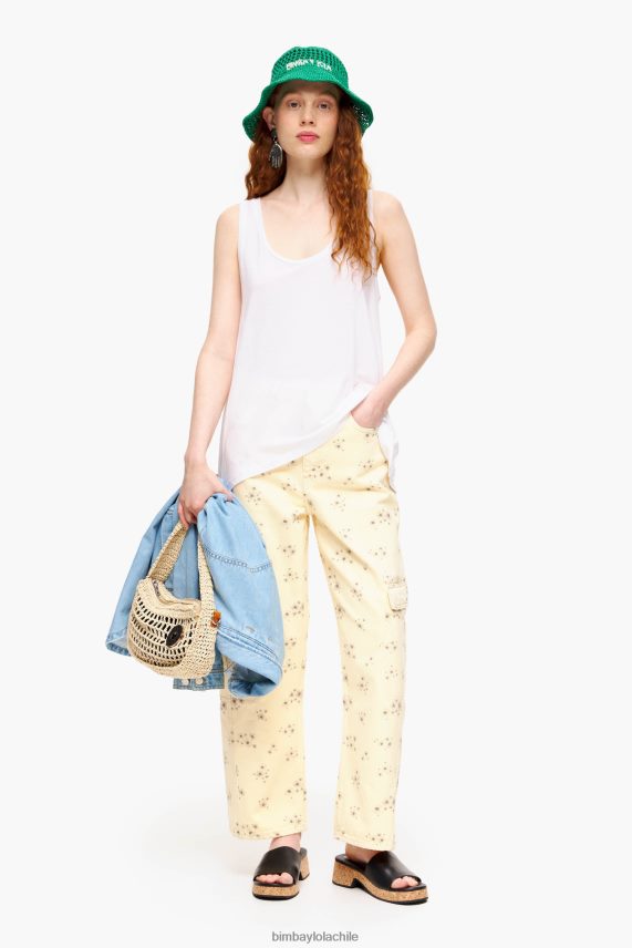 Bimba Y Lola camiseta acampanada PT6884316 ropa blanco