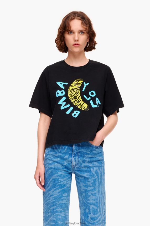 Bimba Y Lola camiseta con estampado de plátanos PT6884278 ropa negro