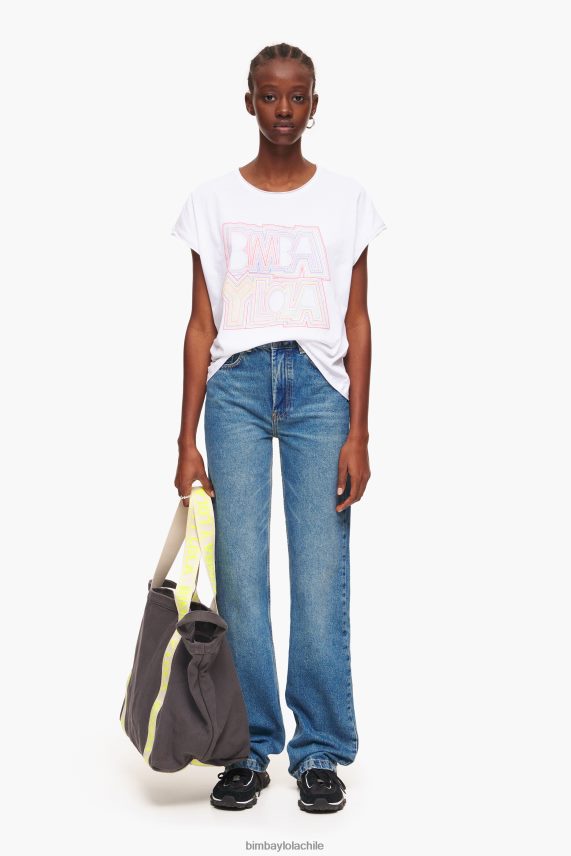 Bimba Y Lola camiseta con logo PT6884258 ropa blanco