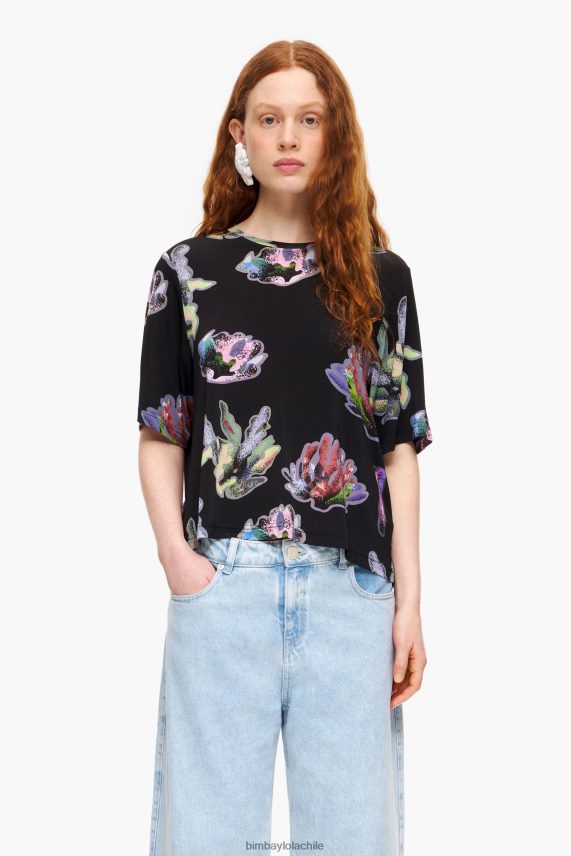 Bimba Y Lola camiseta coral oscuro PT6884266 ropa gris