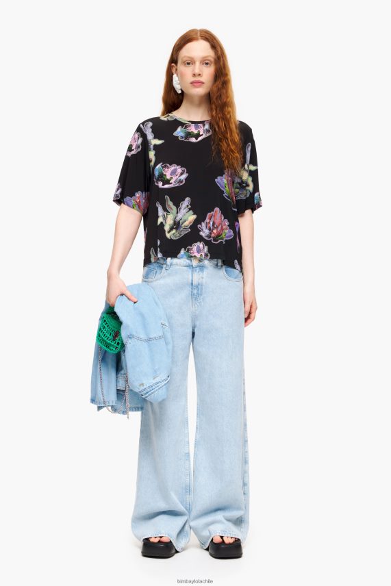 Bimba Y Lola camiseta coral oscuro PT6884266 ropa gris