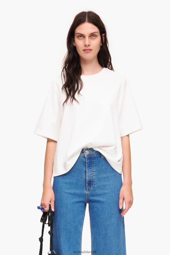 Bimba Y Lola camiseta corta ponte di roma PT6884257 ropa Marfil