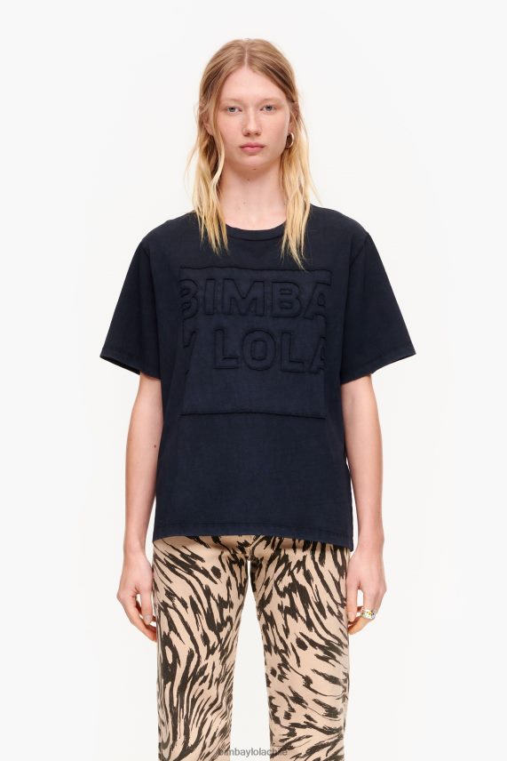 Bimba Y Lola camiseta de algodón con logo PT6884261 ropa negro