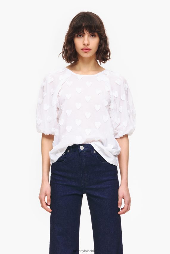 Bimba Y Lola camiseta de doble tejido PT6884285 ropa blanco