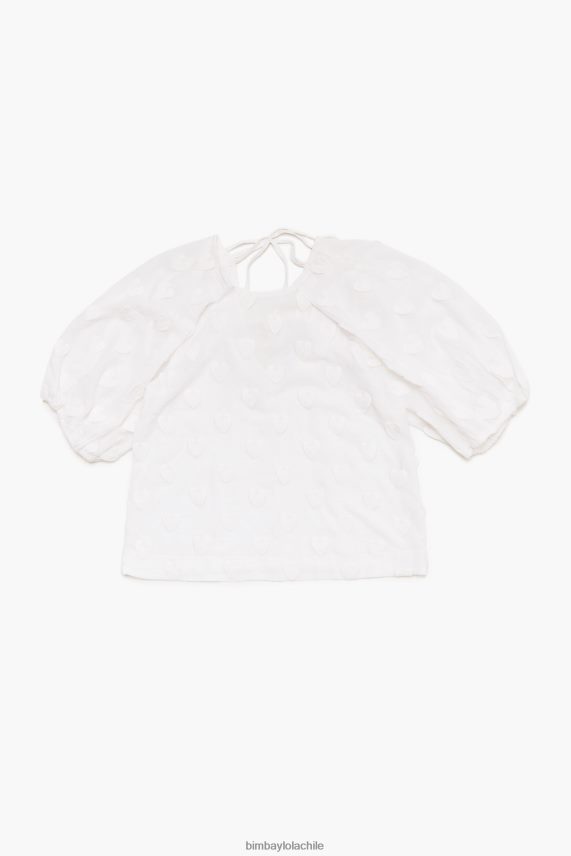 Bimba Y Lola camiseta de doble tejido PT6884285 ropa blanco