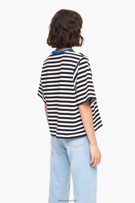 Bimba Y Lola camiseta de perro a rayas PT6884252 ropa negro