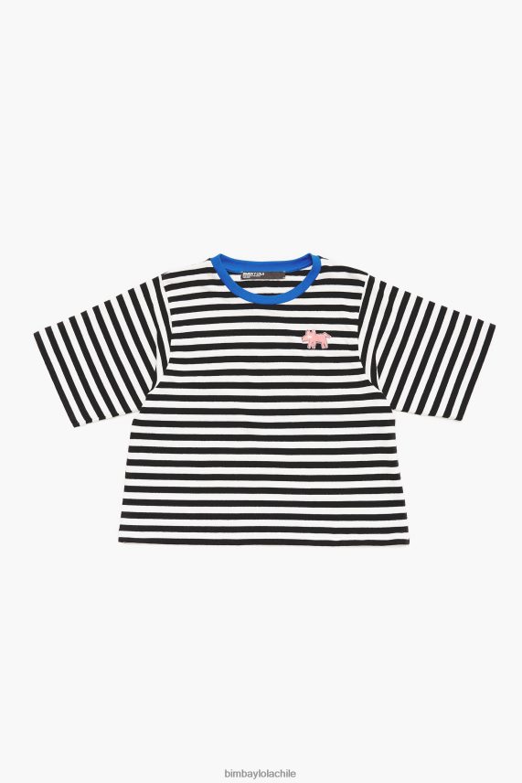 Bimba Y Lola camiseta de perro a rayas PT6884252 ropa negro