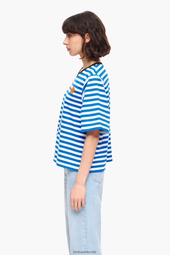 Bimba Y Lola camiseta de perro a rayas PT6884254 ropa azul