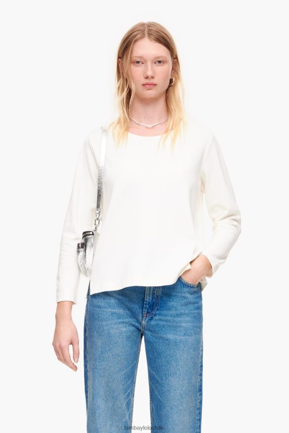 Bimba Y Lola camiseta de punto PT6884300 ropa blanco