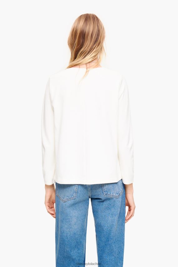 Bimba Y Lola camiseta de punto PT6884300 ropa blanco