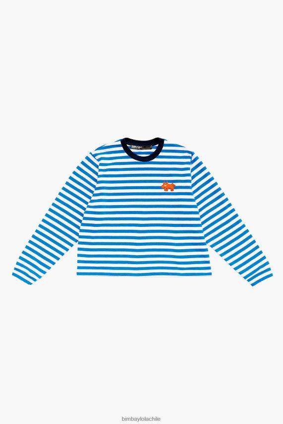 Bimba Y Lola camiseta de rayas PT6884253 ropa azul