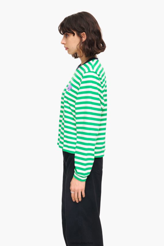 Bimba Y Lola camiseta de rayas PT6884255 ropa verde