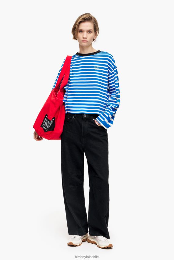 Bimba Y Lola camiseta de rayas PT6884318 ropa azul