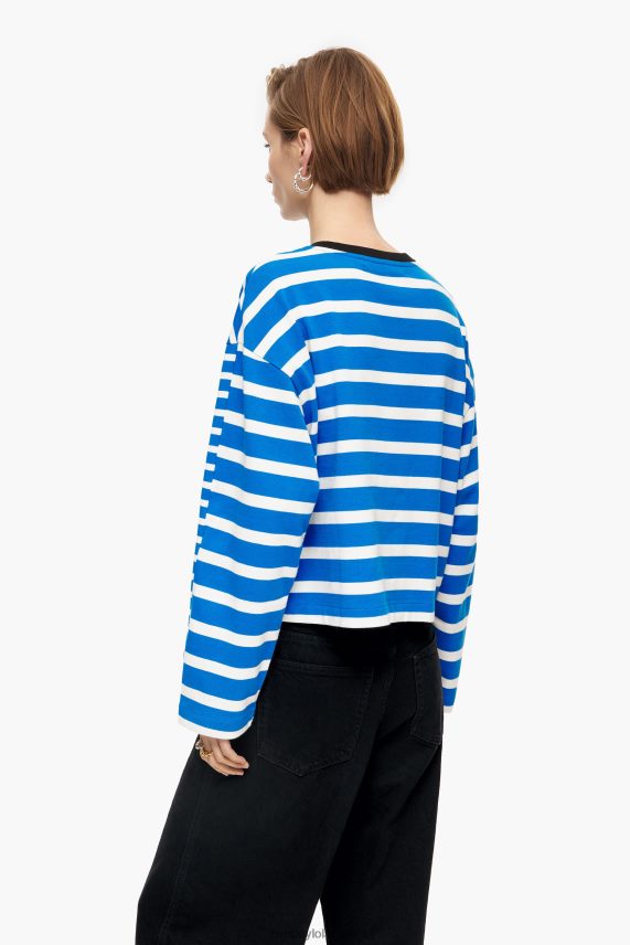 Bimba Y Lola camiseta de rayas PT6884319 ropa azul