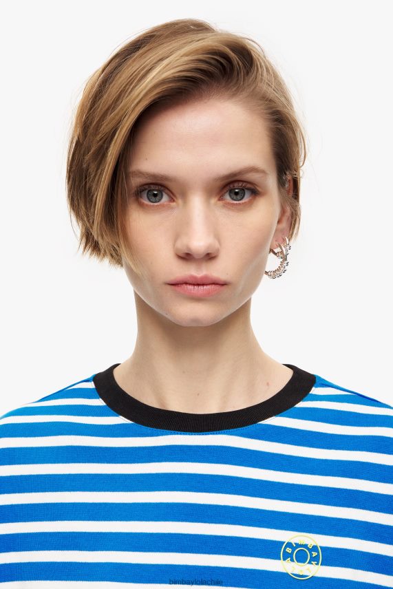 Bimba Y Lola camiseta de rayas PT6884319 ropa azul