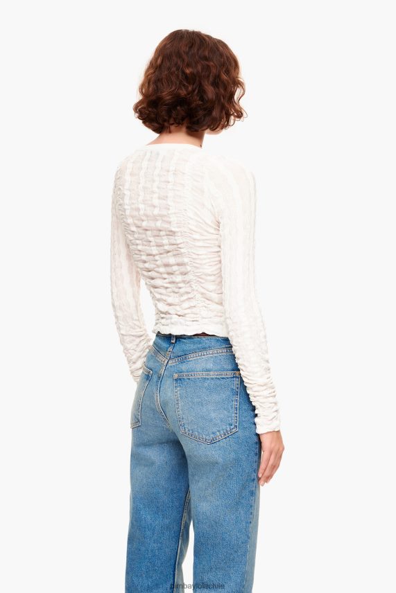 Bimba Y Lola camiseta entallada con textura PT6884312 ropa Marfil