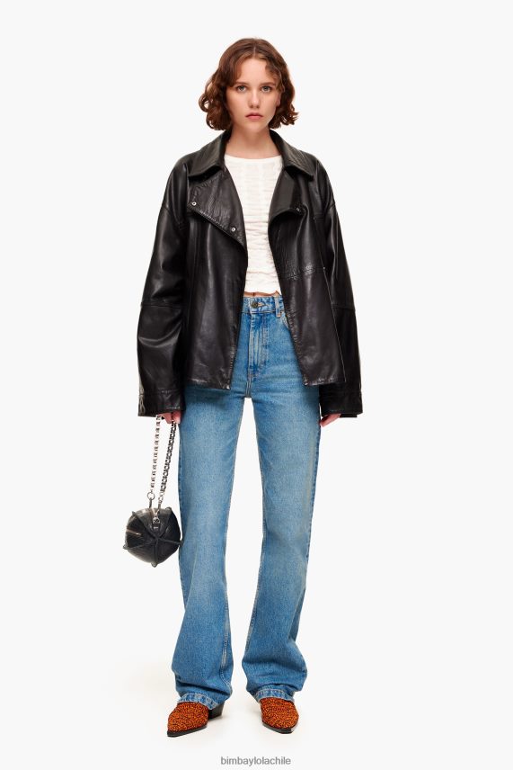 Bimba Y Lola camiseta entallada con textura PT6884312 ropa Marfil