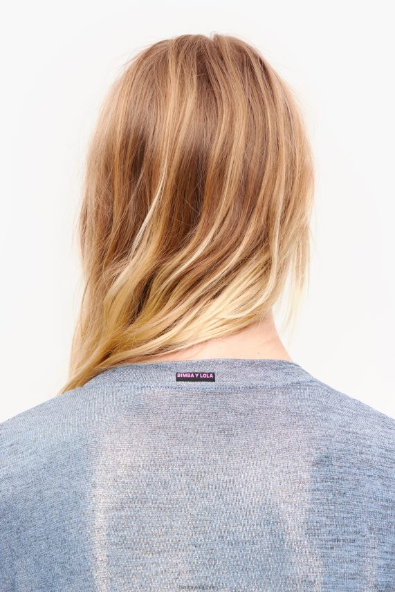Bimba Y Lola camiseta fluida corta PT6884309 ropa azul