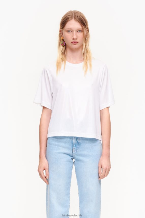 Bimba Y Lola camiseta fluida corta PT6884310 ropa blanco