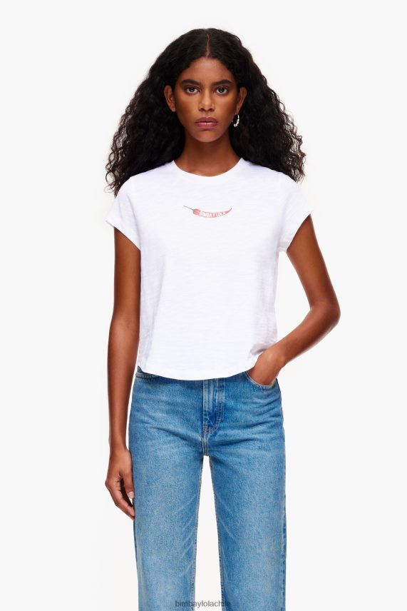 Bimba Y Lola camiseta guindilla PT6884246 ropa blanco