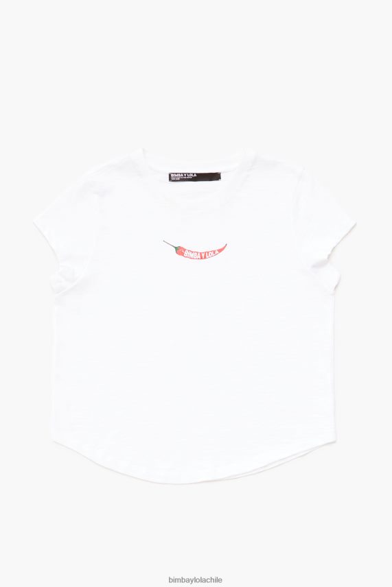 Bimba Y Lola camiseta guindilla PT6884246 ropa blanco