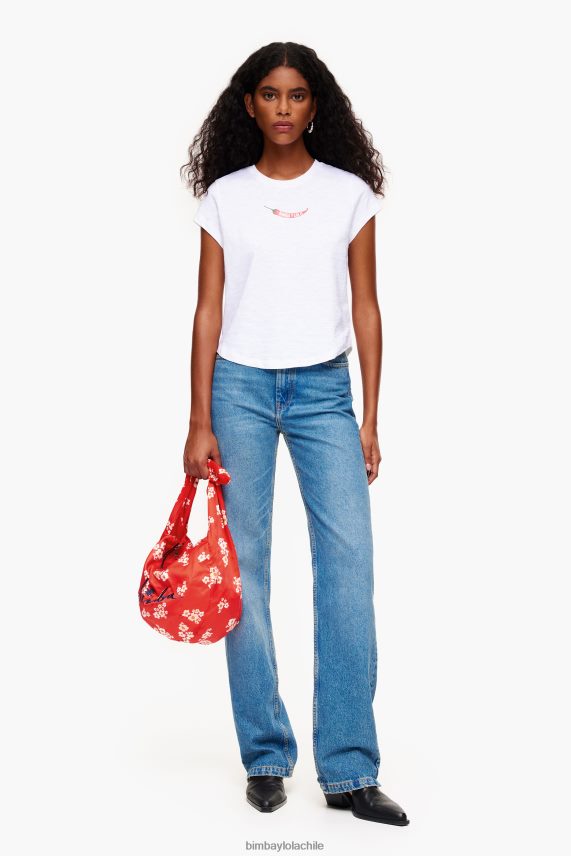 Bimba Y Lola camiseta guindilla PT6884246 ropa blanco