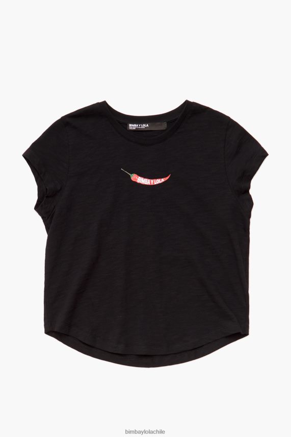 Bimba Y Lola camiseta guindilla PT6884247 ropa negro