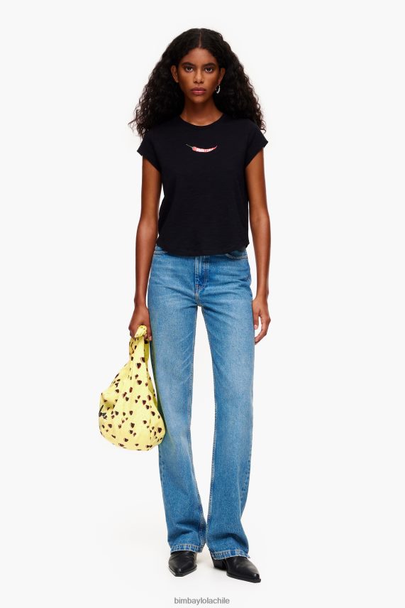 Bimba Y Lola camiseta guindilla PT6884247 ropa negro