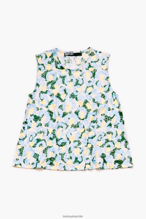 Bimba Y Lola camiseta ligera animal brush PT6884292 ropa azul