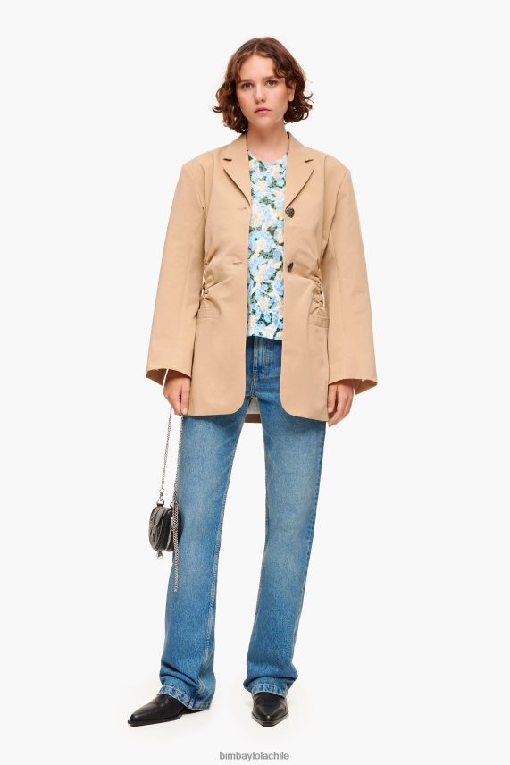 Bimba Y Lola camiseta ligera animal brush PT6884292 ropa azul