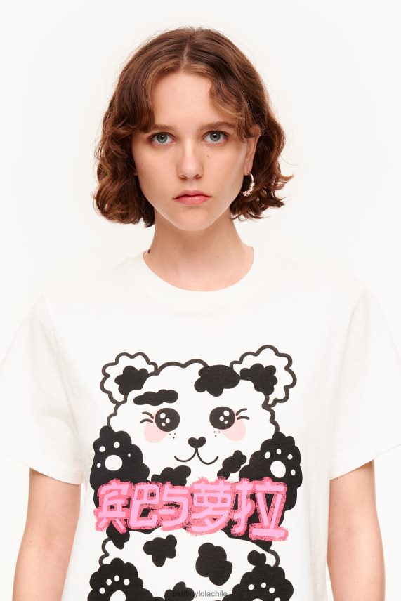 Bimba Y Lola camiseta oso panda PT6884279 ropa blanco