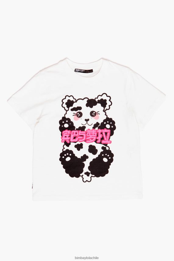 Bimba Y Lola camiseta oso panda PT6884279 ropa blanco