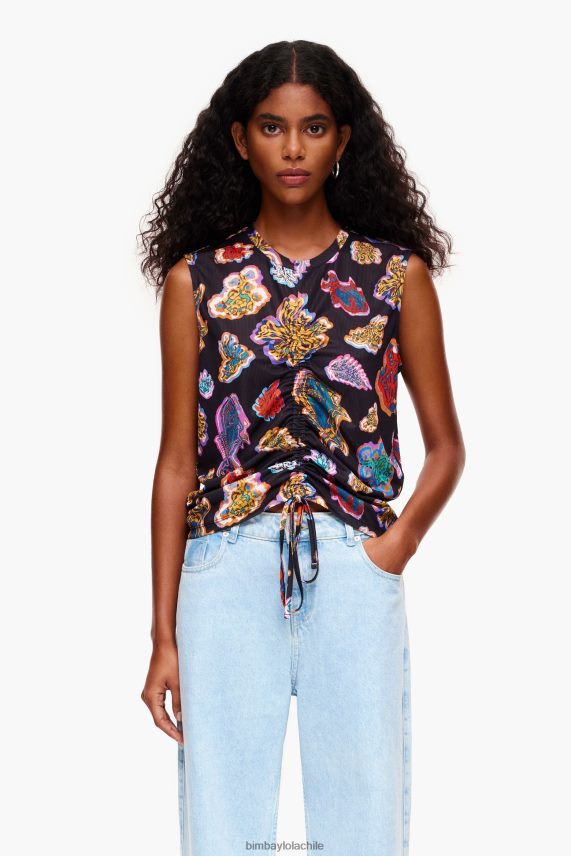 Bimba Y Lola camiseta pez mar PT6884262 ropa negro