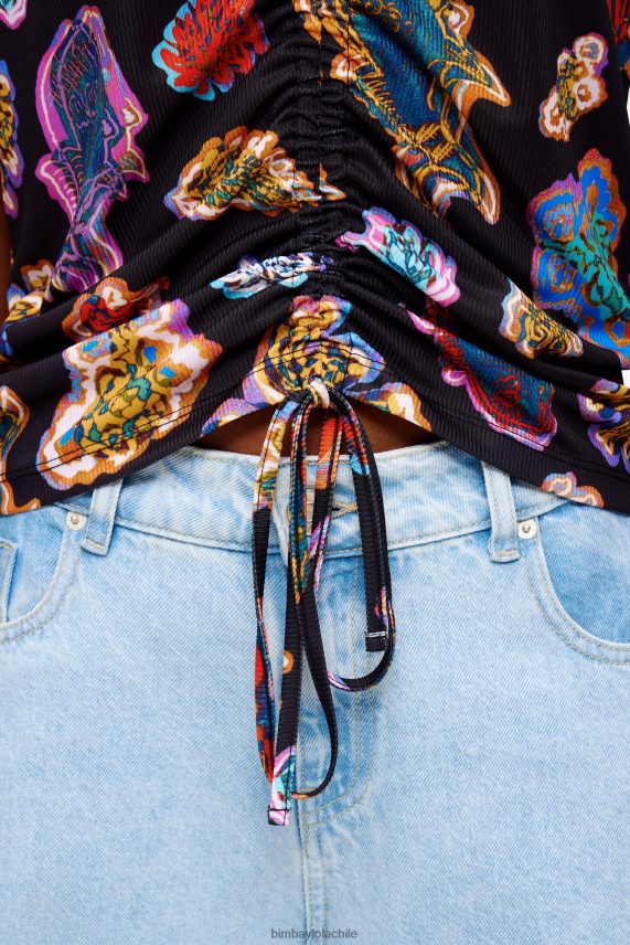 Bimba Y Lola camiseta pez mar PT6884262 ropa negro