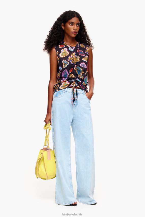 Bimba Y Lola camiseta pez mar PT6884262 ropa negro