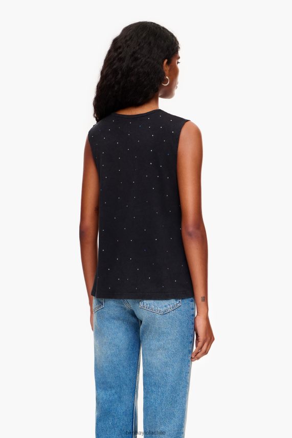 Bimba Y Lola camiseta piedras multicolor PT6884297 ropa negro