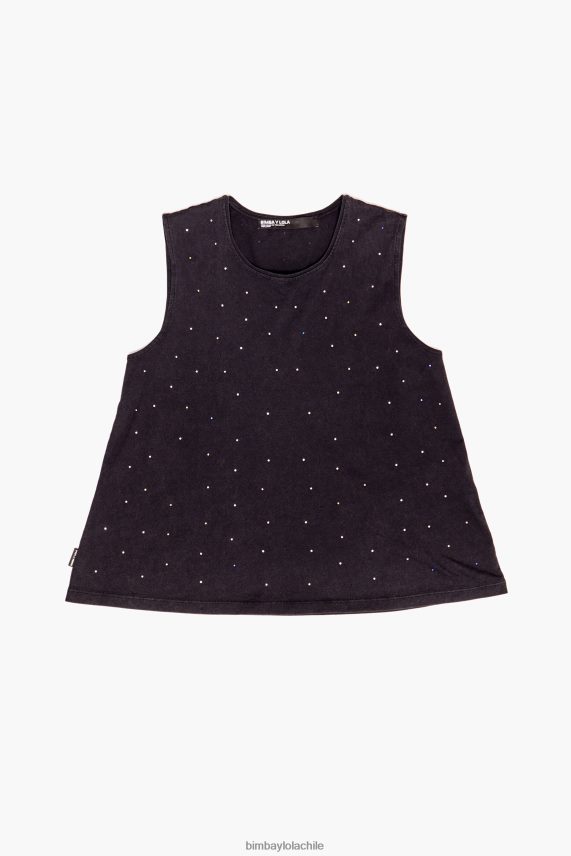 Bimba Y Lola camiseta piedras multicolor PT6884297 ropa negro