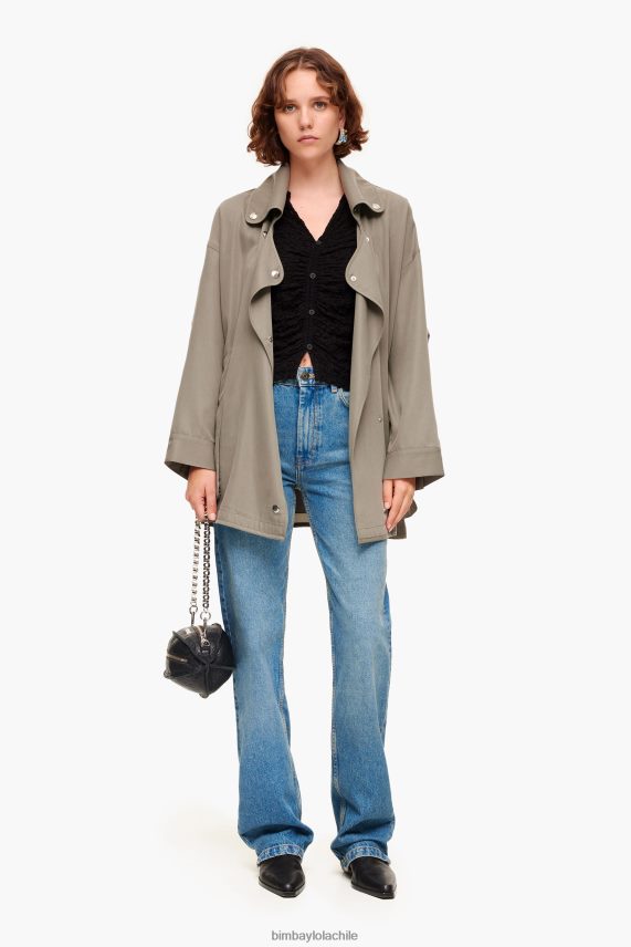 Bimba Y Lola camiseta texturizada con botones PT6884288 ropa negro