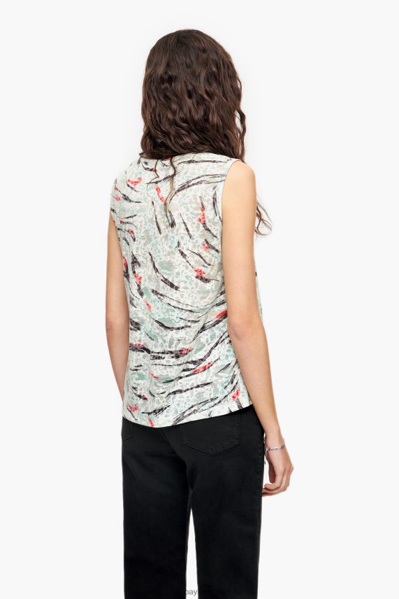 Bimba Y Lola playera acampanada con estampado de alas de mariposa PT6884305 ropa menta