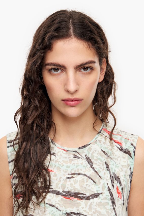 Bimba Y Lola playera acampanada con estampado de alas de mariposa PT6884305 ropa menta