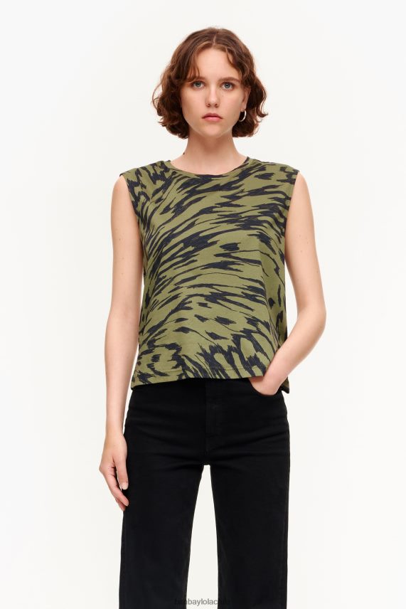 Bimba Y Lola playera con estampado de alas de mariposa PT6884298 ropa caqui