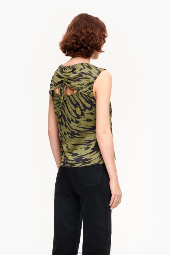 Bimba Y Lola playera con estampado de alas de mariposa PT6884298 ropa caqui