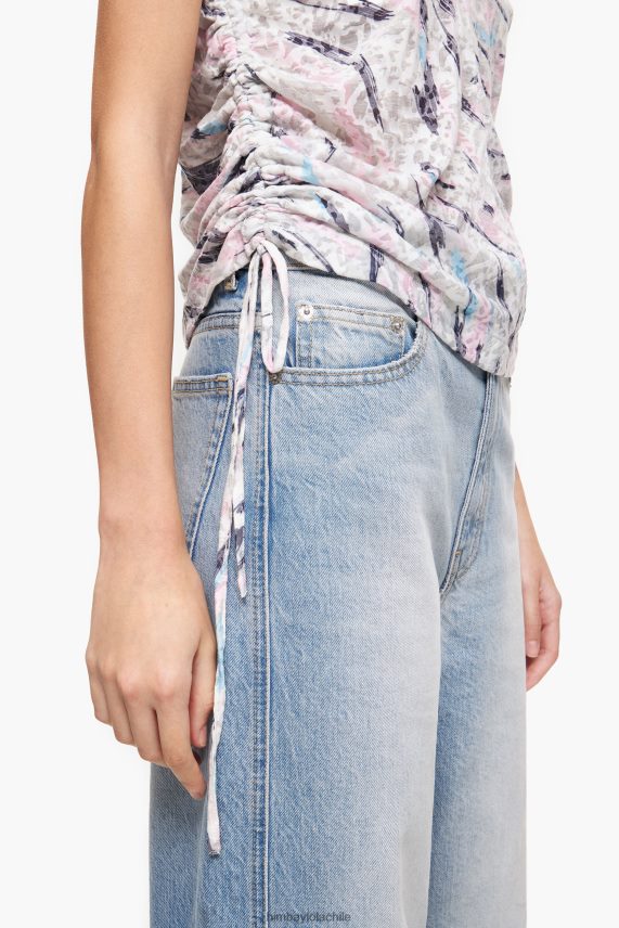 Bimba Y Lola playera con estampado de alas de mariposa PT6884303 ropa blanco