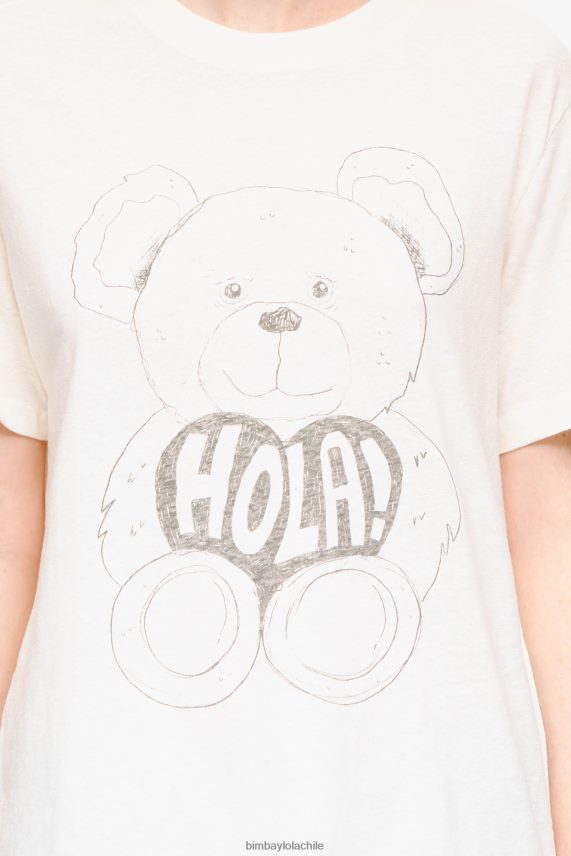 Bimba Y Lola playera con estampado de oso panda PT6884271 ropa crudo